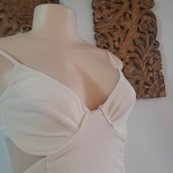 Tiger Mist Cream Mini Dress - Picture 8 of 10